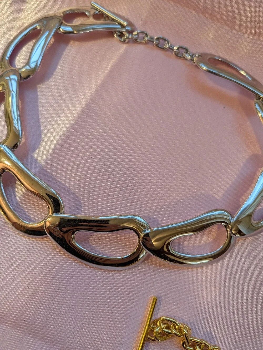 Gold & Silver Open-Link Statement Necklaces - Women Jewelry